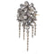 Broche Splendeur florale antique : broche de corsage Trembleuse avec diamants, 1860 58 Facettes 21028-0240