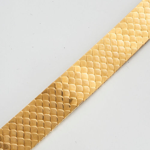 Bracelet Bracelet ruban en or jaune à maille "nid d'abeille" 58 Facettes