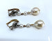 Boucles d'oreilles Boucles d’oreilles or perles diamants vers 1900 58 Facettes AB358