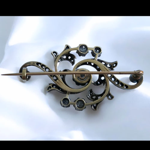 Broche ancienne Or & Diamants