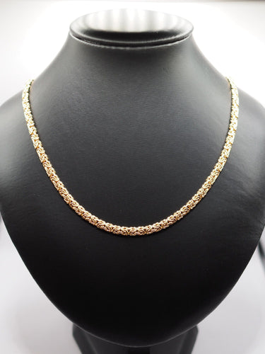 Collier Chaîne maille byzantine en or jaune 58 Facettes 1843
