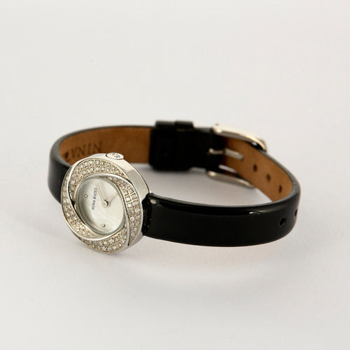 Montre NINA RICCI - Acier - Cadran effet spirale 58 Facettes