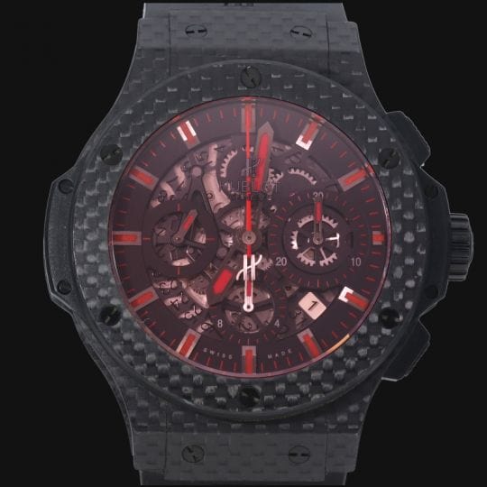 Montre Hublot Montre Big Bang Aero Bang Red Magic 44 Chronograph 58 Facettes MT40204