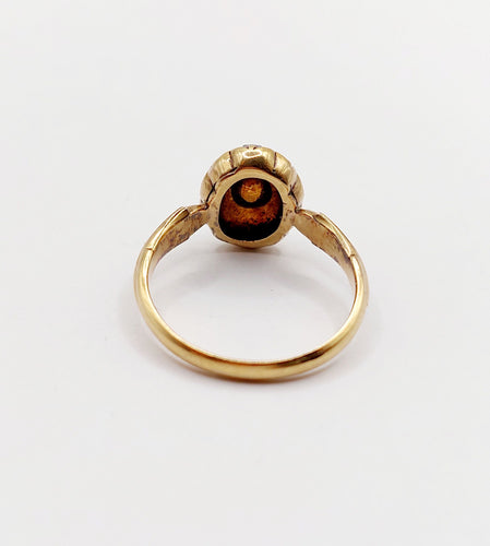 Bague 55 Bague marquise victorienne diamants taillés en roses en or 18k 58 Facettes A06438