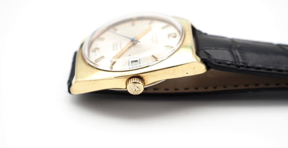 Montre LONGINES -Montre Comet, bracelet cuir de veau noir 58 Facettes