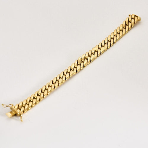 Bracelet Bracelet composé d'une maille gourmette en or jaune 58 Facettes MON0922