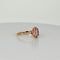 Bague 58 Bague en or rose avec améthyste ovale de 1,28 ct et saphirs blancs 58 Facettes 2508010