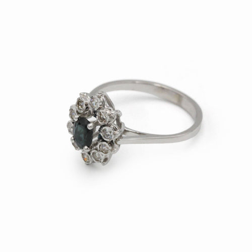 Bague 49.5 Bague Marguerite - Or, Diamants & Saphir 58 Facettes 250458R