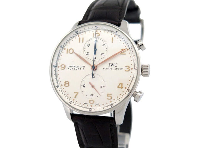 Montre montre IWC portugieser chrono acier 41 mm chronographe automatique 58 Facettes 268879