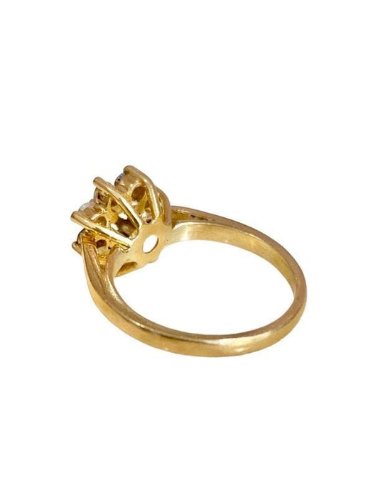 Bague 52 Bague Fleur or jaune et diamants 58 Facettes