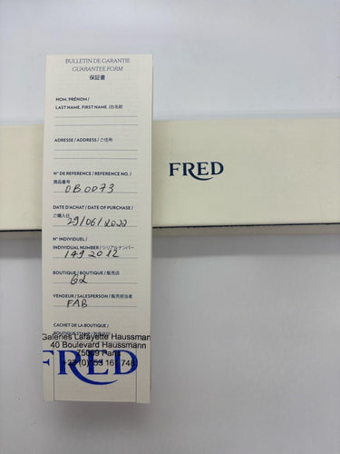 Bracelet Fred Force 10 or rose et diamants 0,12 ct 58 Facettes 1096