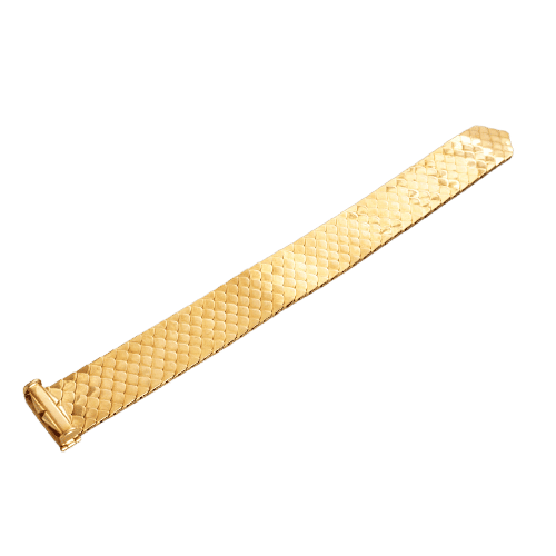 Bracelet Bracelet ruban en or jaune à maille "nid d'abeille" 58 Facettes