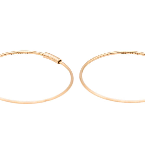 Boucles d'oreilles Ginette NY Boucles d'oreilles Créoles  Or rose 58 Facettes 2678584CN