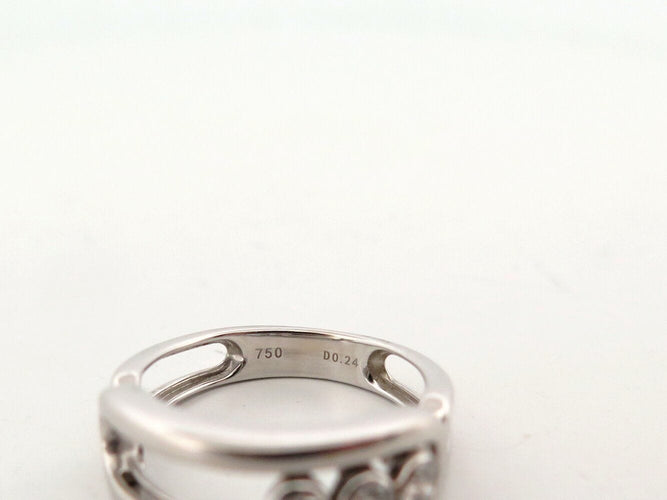 Bague 51 bague MESSIKA move classique 03998-wg t51 3 diamants 0.24ct or blanc 18k 58 Facettes 272117