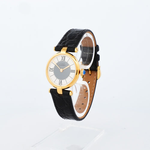 Montre CARTIER - Montre Must Vendôme - Grey white dial - SM 58 Facettes
