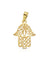 Pendentif Pendentif Main de Fatma Or jaune 18K 58 Facettes MAINDEFATMA/XLAA0322