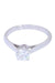 Bague 52 Solitaire or blanc diamant 58 Facettes 093321