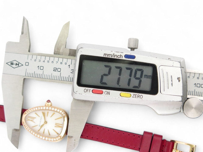 Montre montre BULGARI serpenti 102727 en or rose 18k diamants quartz 58 Facettes 270748