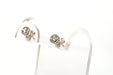 Boucles d'oreilles Boucles d'oreilles contemporaines or blanc, diamants 58 Facettes B459