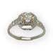 Ring 54 Platinum and diamond ring 58 Facettes