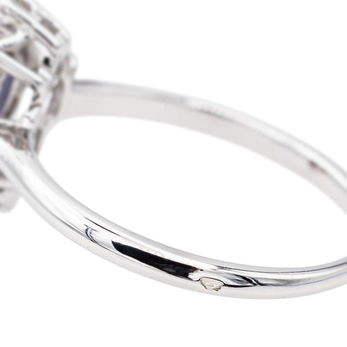 Bague 54 Bague Or blanc Saphir, Diamant 58 Facettes 3497500CN