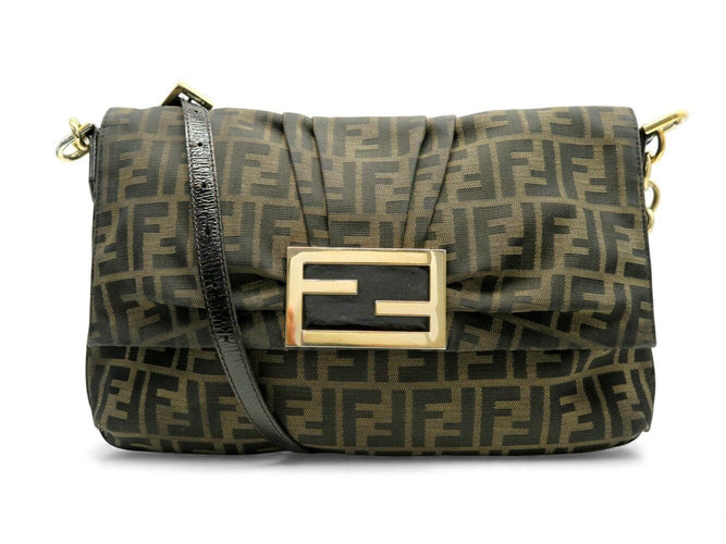 sac a main FENDI baguette 8bt163 toile logo monogramme zucca bandouliere
