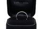 Bague contemporaine Tiffany&co Metro en or blanc 18 carats sertie de diamants