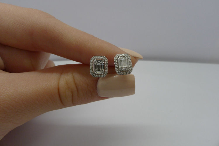 Boucles d'oreilles Puces d'oreilles or et diamants 0,36 ct 58 Facettes 00019201