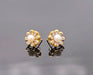 Boucles d'oreilles Paire de boucles d'oreilles en or avec perle et diamant 58 Facettes