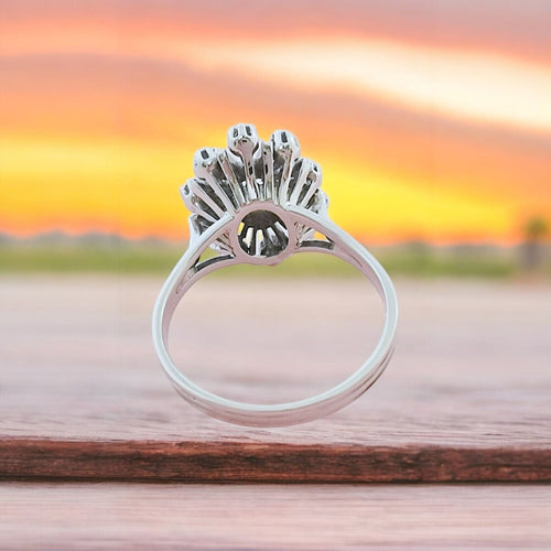 Bague 58 Bague Vintage Diamants Or gris 58 Facettes AA 1691