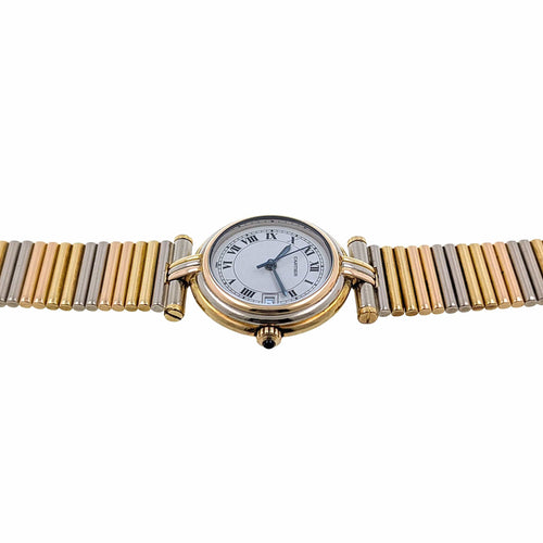 Bague Cartier Trinity Vendome Louis Cartier Trinity Date 83953 Three 18k golds with 3 Gold Strap + Folding Clasp Circa 1983 58 Facettes