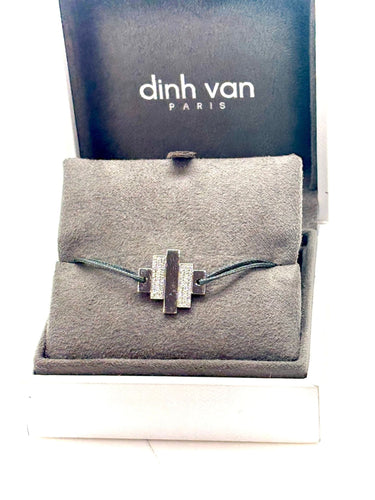 Bracelet DINH VAN - Bracelet or blanc diamants 58 Facettes M9101