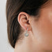 Boucles d'oreilles Paire de boucles d’oreilles en or gris et diamants 58 Facettes 230350