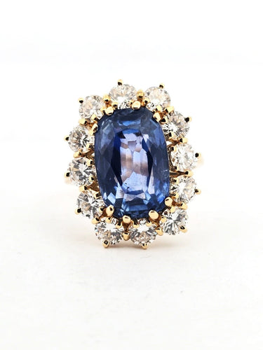 Bague 56 Bague marguerite en or jaune 58 Facettes