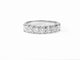 Bague 54 Demi alliance or blanc 7 Diamants 58 Facettes All.Demi.FA.45-B