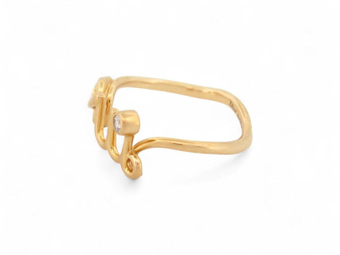 Bague 48 bague DIOR DIORamour oui joui95001 t48 en or jaune 18k diamant 58 Facettes 269685