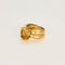 Bague en or jaune et citrine