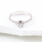 Bague Bague solitaire en or blanc 18 carats avec un diamant taille brillant de 0,22 carat 58 Facettes 159/24