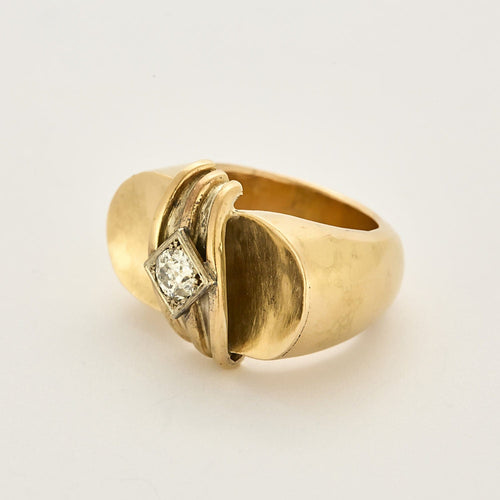 Bague 51,5 Bague en or jaune et diamants 58 Facettes ENG10747