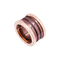Bague 50 Bague Bulgari, "B.Zero1", or rose, cermet. 58 Facettes 34806