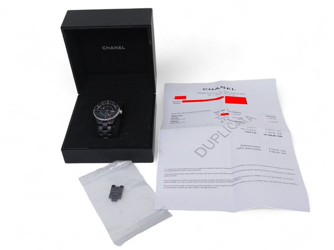 Montre montre CHANEL j12 gmt h3101 41 mm ceramique noire automatique +boite 58 Facettes 269829