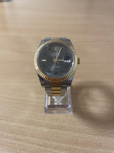 Rolex Datejust 41 or acier Wimbledon 58 Facettes