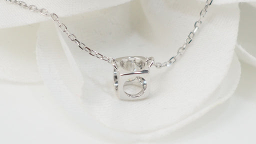 DIHN VAN necklace - Le Cube diamond necklace in white gold 58 Facettes 32661