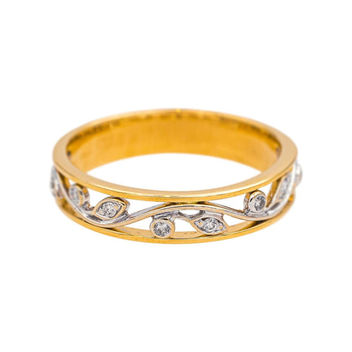 Bague 51 Bague Or jaune, Or blanc Diamant 58 Facettes 4870284CN