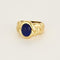 Bague 49 VAN CLEEF & ARPELS - Rare Bague en Or jaune tressé et lapis lazuli 58 Facettes 58FC8-1