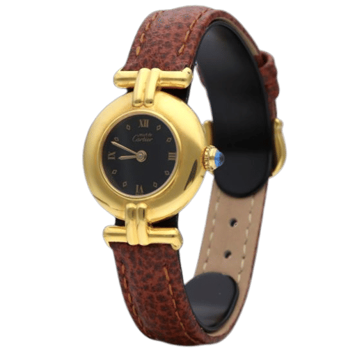 Montre Cartier Montre Colisée Must De Cartier Vermeil 58 Facettes MT44870