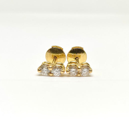 Boucles d'oreilles Boucles d’oreilles or jaune et diamants 58 Facettes