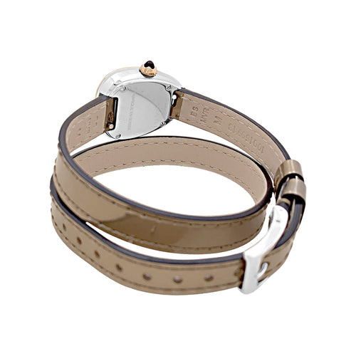 Montre Montre Bulgari, "Serpenti", en or rose, diamants, acier, cuir. 58 Facettes 34892