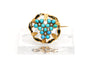 Broche Broche Napoléon III en or jaune, turquoises, perles et émail 58 Facettes 22207