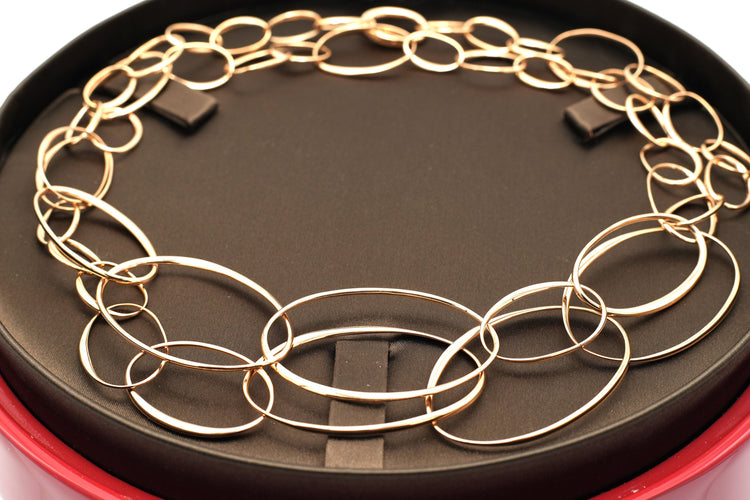 Collier POMELLATO - Collier contemporain en or rose 58 Facettes 22945